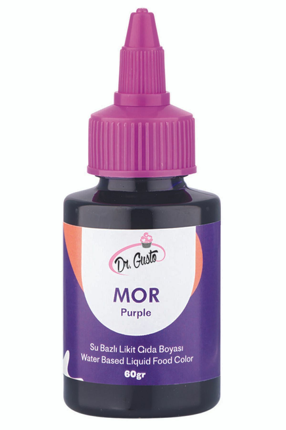 Dr.Gusto Su Bazlı Sıvı Gıda Boyası 60gr - Mor