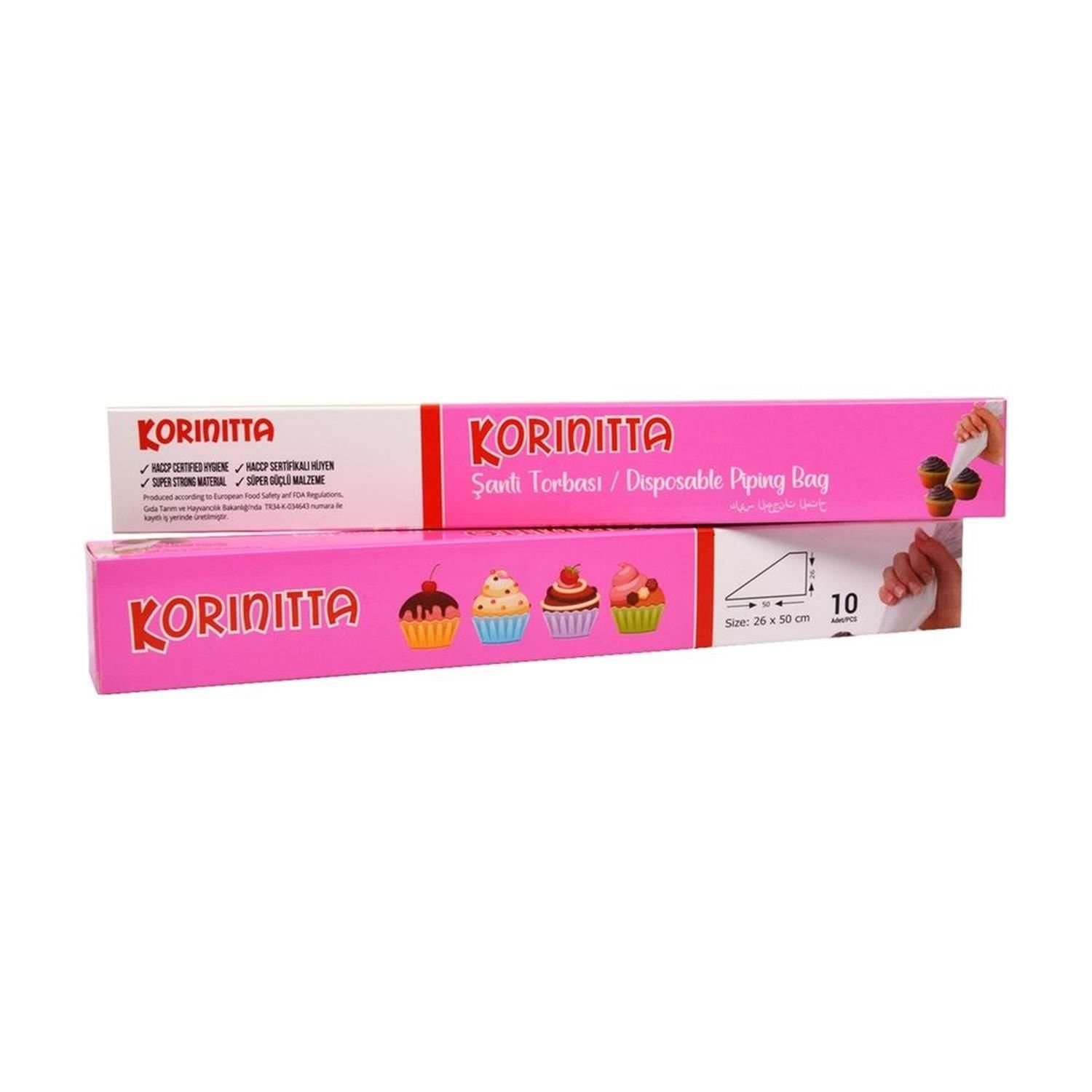 Korinitta Krema ve Şanti Sıkma Torbası 10'lu